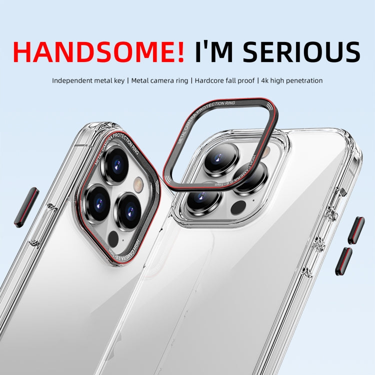 For iPhone 14 Pro Max iPAKY MG Series Transparent PC Phone Case