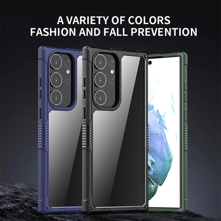 For Samsung Galaxy S23 5G iPAKY Transparent PC + TPU Shockproof Phone Case