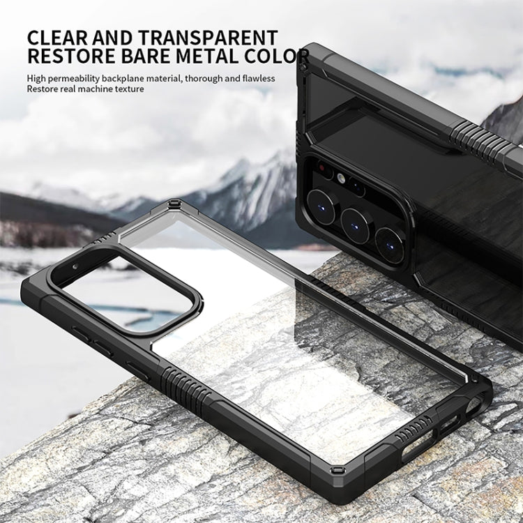 For Samsung Galaxy S23 5G iPAKY Transparent PC + TPU Shockproof Phone Case