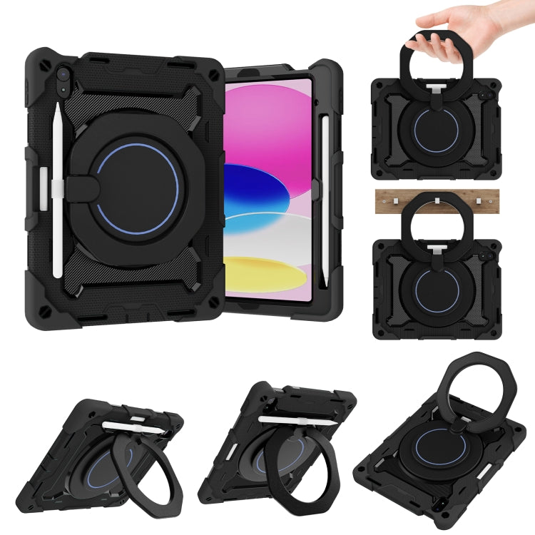For iPad 10th Gen 10.9 2022 Armor Contrast Color Silicone + PC Tablet Case