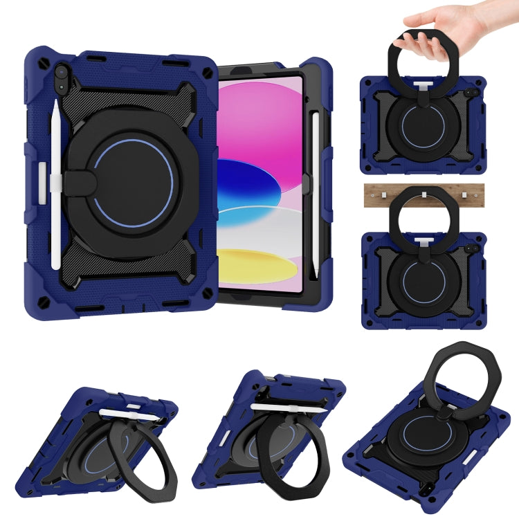 For iPad 10th Gen 10.9 2022 Armor Contrast Color Silicone + PC Tablet Case