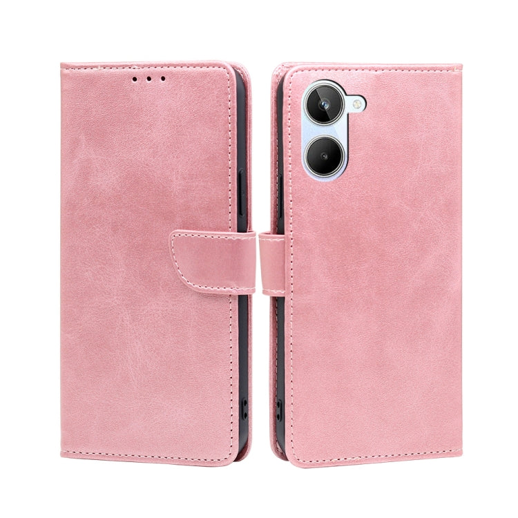 For Realme 10 4G Calf Texture Buckle Flip Leather Phone Case