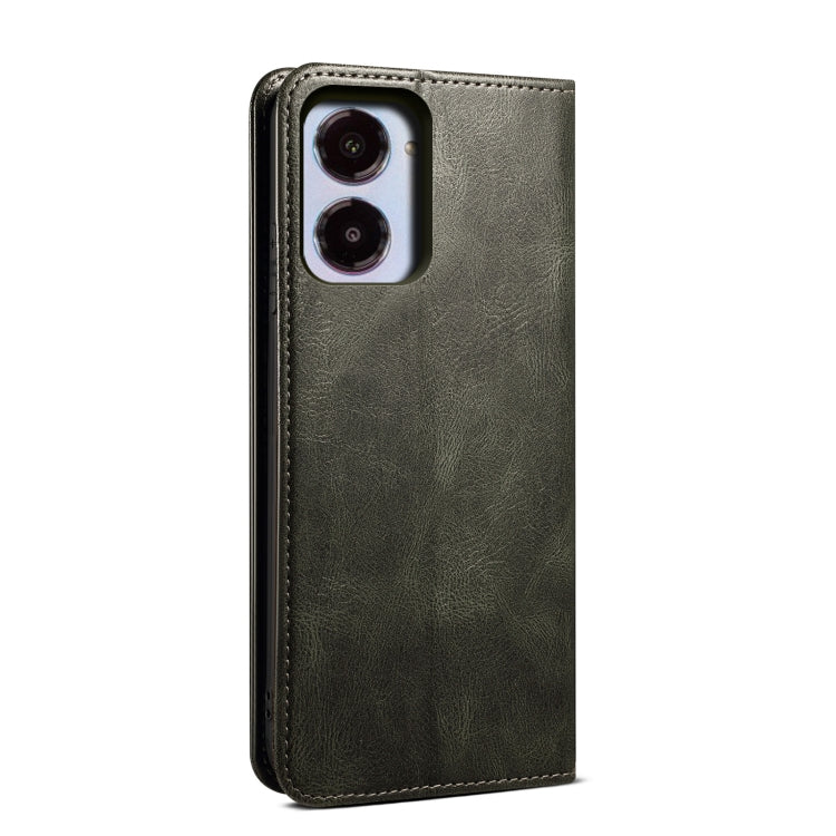 For Realme 10 4G Oil Wax Crazy Horse Texture Leather Phone Case