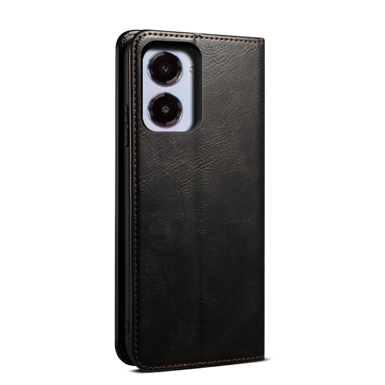 For Realme 10 4G Oil Wax Crazy Horse Texture Leather Phone Case