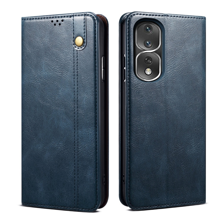 For Honor 80 Pro Oil Wax Crazy Horse Texture Leather Phone Case