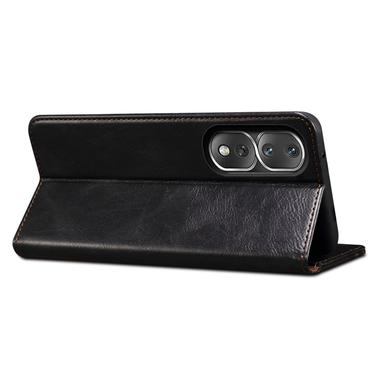 For Honor 80 Pro Oil Wax Crazy Horse Texture Leather Phone Case