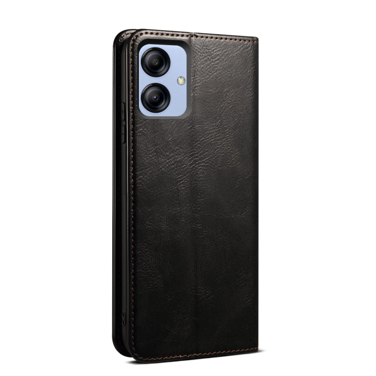 For Samsung Galaxy A04e Oil Wax Crazy Horse Texture Leather Phone Case