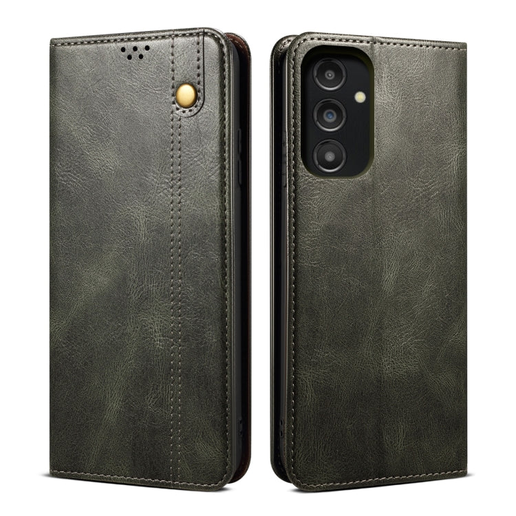 For Samsung Galaxy A14 5G Oil Wax Crazy Horse Texture Leather Phone Case