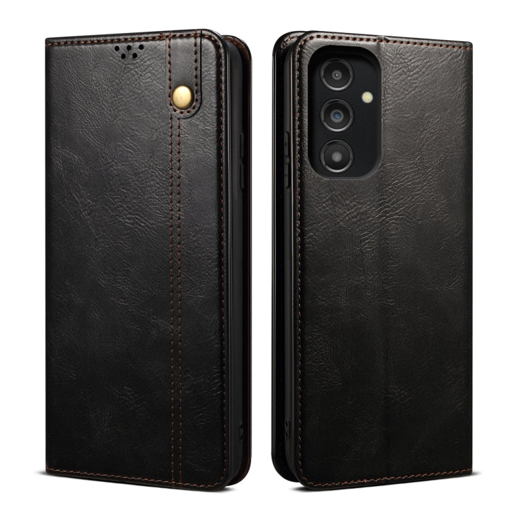 For Samsung Galaxy A14 5G Oil Wax Crazy Horse Texture Leather Phone Case