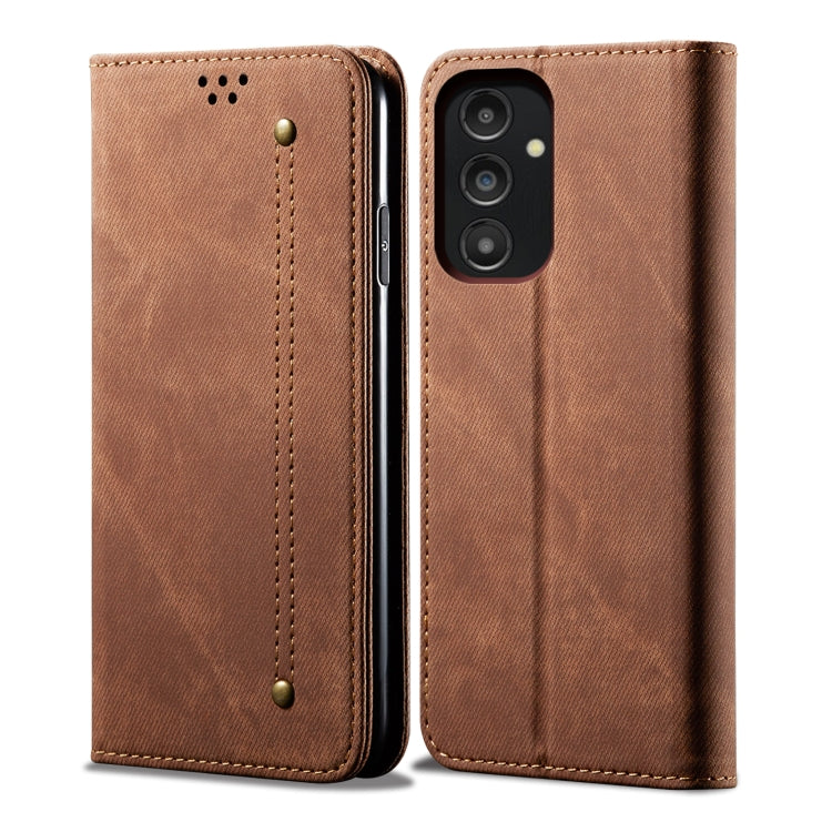 For Samsung Galaxy A14 5G Denim Texture Leather Phone Case
