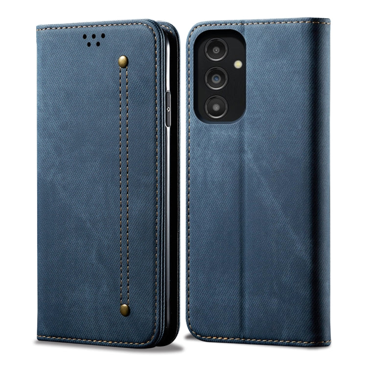 For Samsung Galaxy A14 5G Denim Texture Leather Phone Case