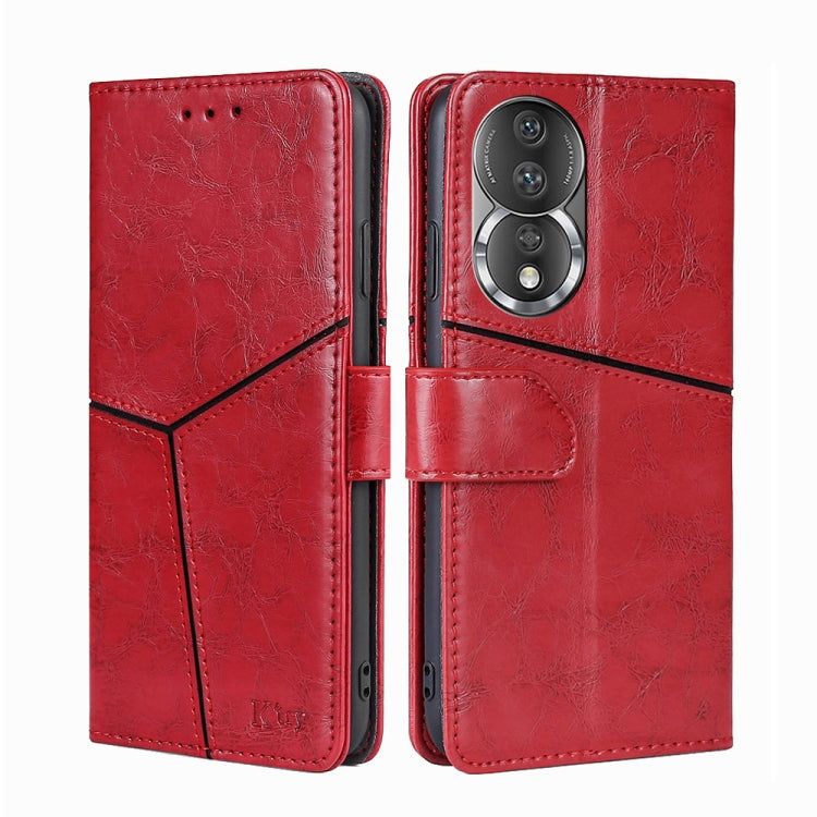 For Honor 80 Geometric Stitching Horizontal Flip Leather Phone Case