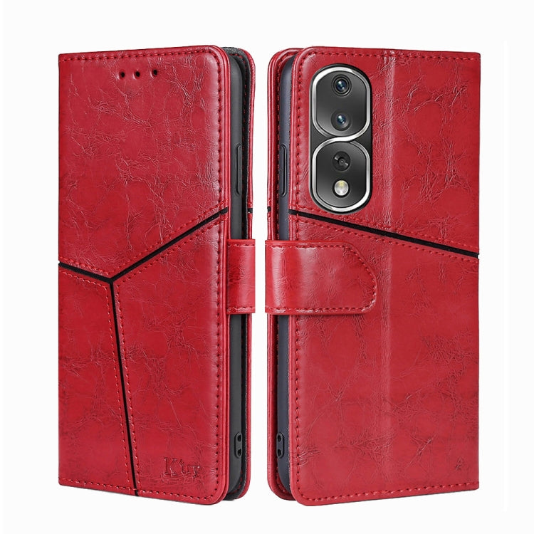 For Honor 80 Pro Geometric Stitching Horizontal Flip Leather Phone Case