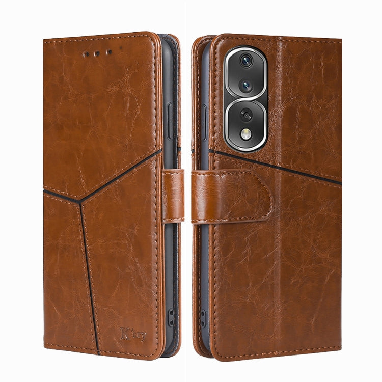 For Honor 80 Pro Geometric Stitching Horizontal Flip Leather Phone Case