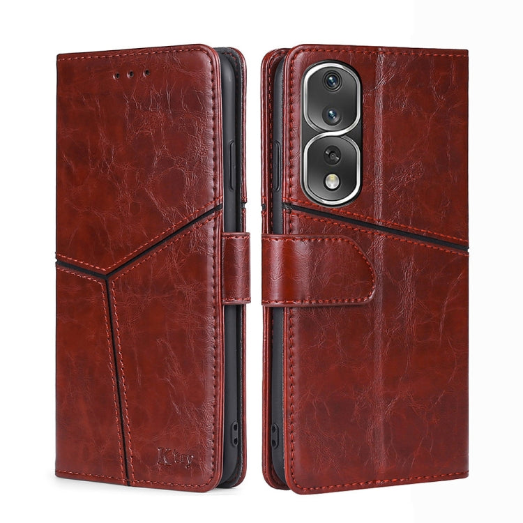 For Honor 80 Pro Geometric Stitching Horizontal Flip Leather Phone Case
