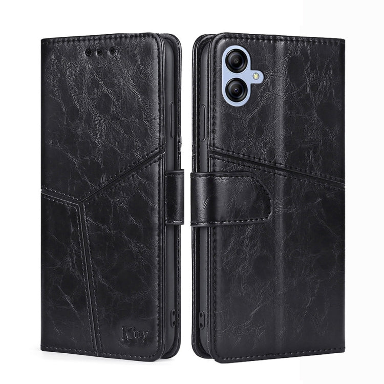 For Samsung Galaxy A04e 4G Geometric Stitching Horizontal Flip Leather Phone Case