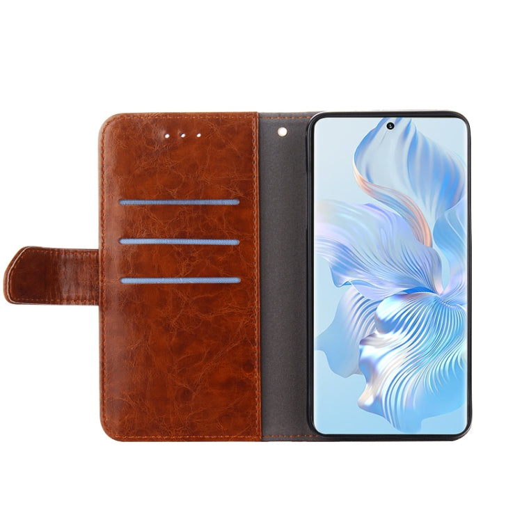 For Samsung Galaxy A04e 4G Geometric Stitching Horizontal Flip Leather Phone Case
