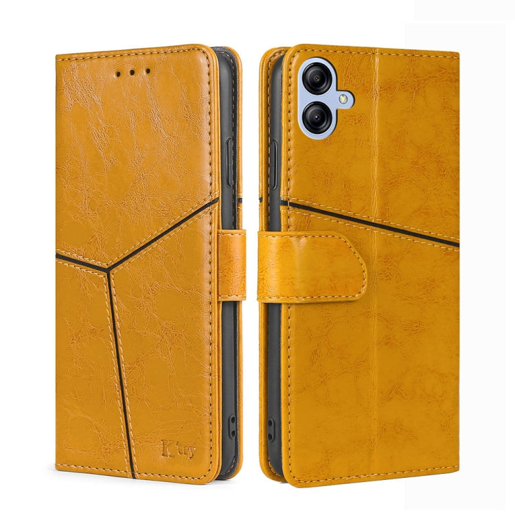 For Samsung Galaxy A04e 4G Geometric Stitching Horizontal Flip Leather Phone Case