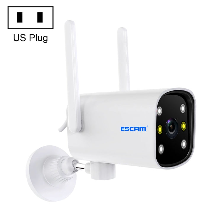 ESCAM PT301 3MP 1296P HD Indoor Wireless PTZ IP Camera IR Night Vision AI Humanoid Detection Home Security CCTV Monitor, Plug Type:US Plug(White)