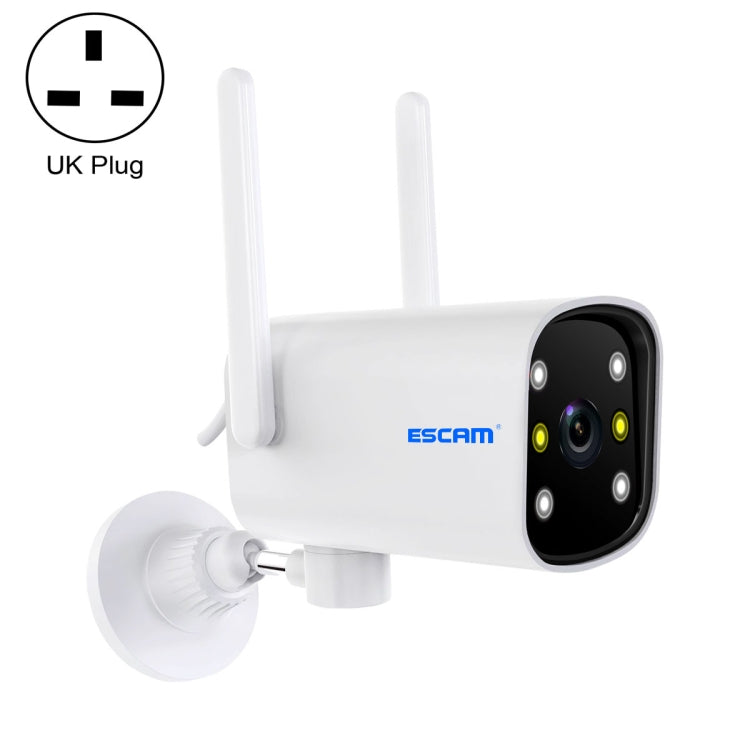 ESCAM PT301 3MP 1296P HD Indoor Wireless PTZ IP Camera IR Night Vision AI Humanoid Detection Home Security CCTV Monitor, Plug Type:UK Plug(White)