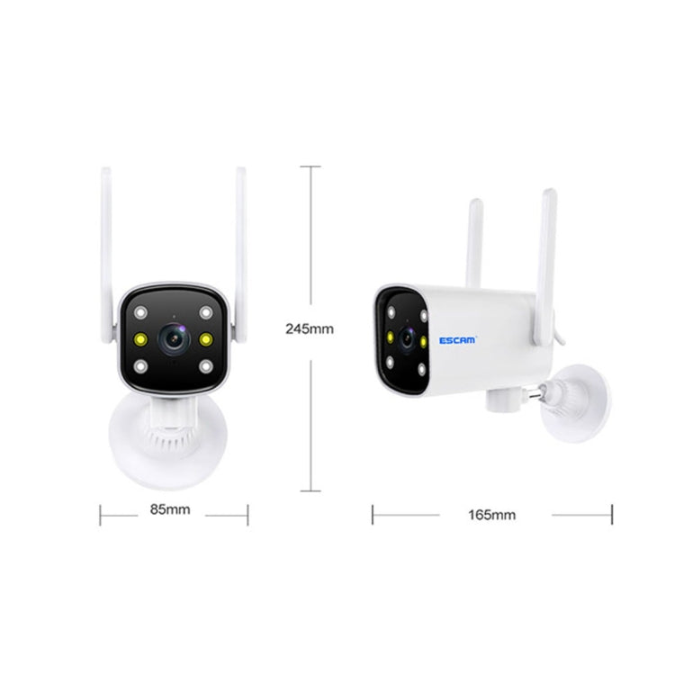 ESCAM PT301 3MP 1296P HD Indoor Wireless PTZ IP Camera IR Night Vision AI Humanoid Detection Home Security CCTV Monitor, Plug Type:AU Plug(White)