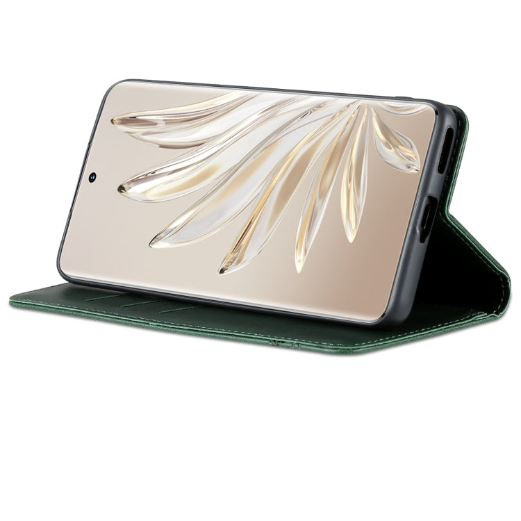 For Honor 80 Pro AZNS Magnetic Calf Texture Leather Phone Case