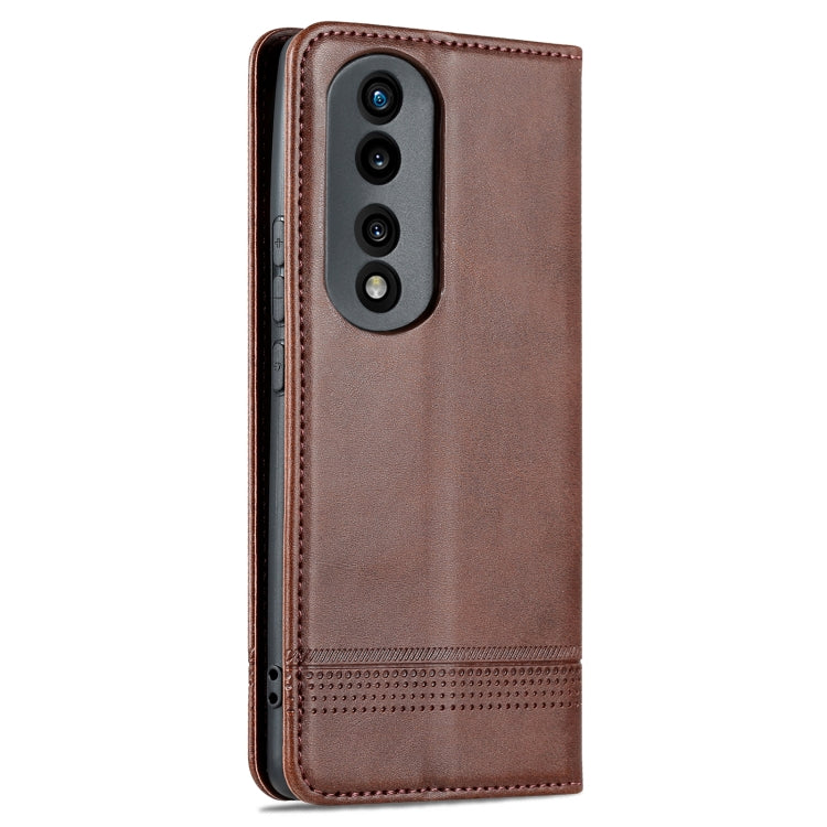 For Honor 80 Pro AZNS Magnetic Calf Texture Leather Phone Case