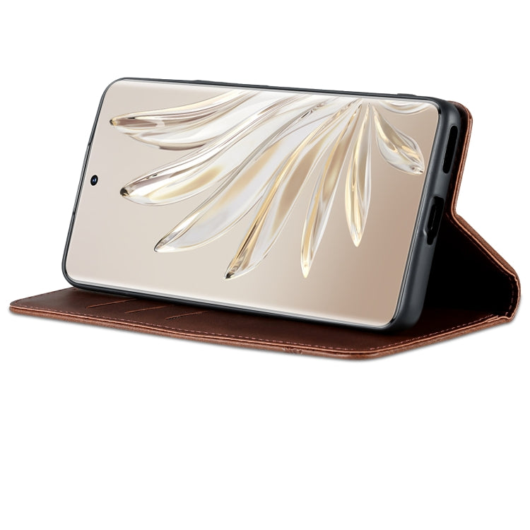 For Honor 80 Pro AZNS Magnetic Calf Texture Leather Phone Case