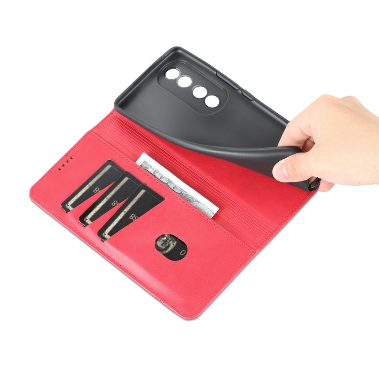 For Honor 80 AZNS Magnetic Calf Texture Leather Phone Case