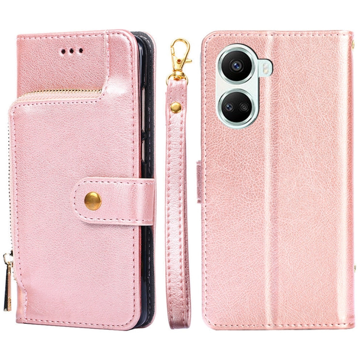 For Huawei nova 10 SE Zipper Bag Leather Phone Case