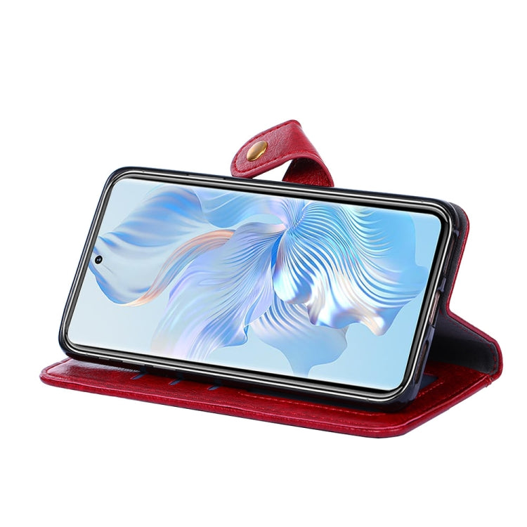 For vivo X90 Zipper Bag Leather Phone Case