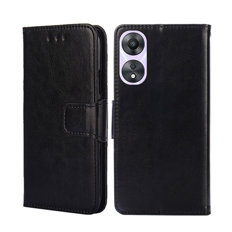 For OPPO A58 5G Crystal Texture Leather Phone Case