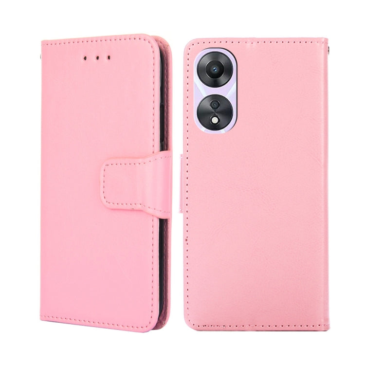 For OPPO A58 5G Crystal Texture Leather Phone Case