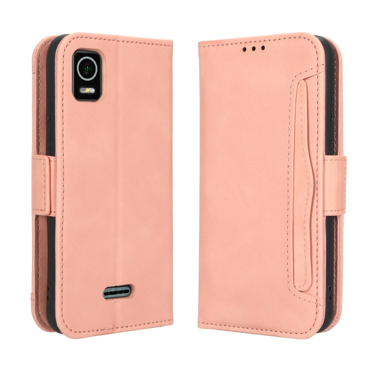For Cricket Debut Smart Skin Feel Calf Texture Card Slots Leather Phone Case