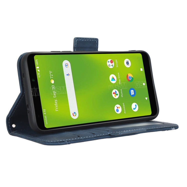 For Cricket Debut Smart Skin Feel Calf Texture Card Slots Leather Phone Case