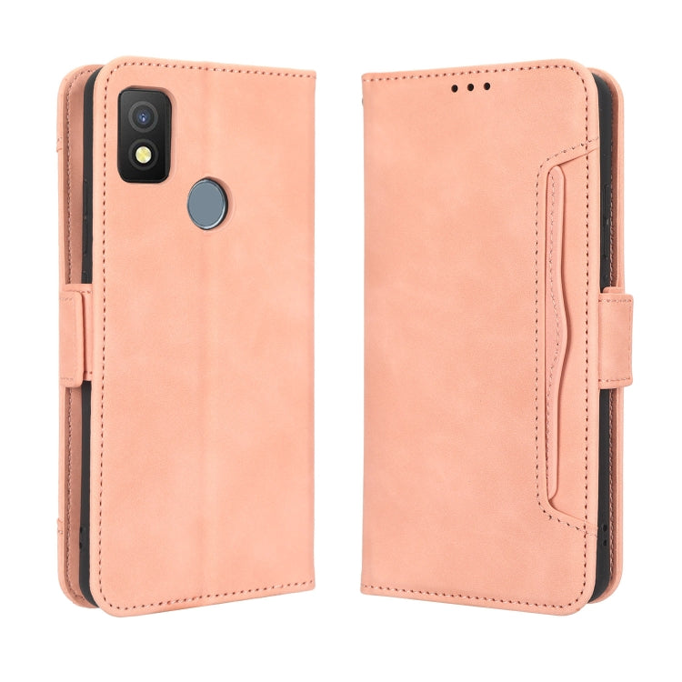 For Cricket Icon 4 Skin Feel Calf Texture Card Slots Leather Phone Case