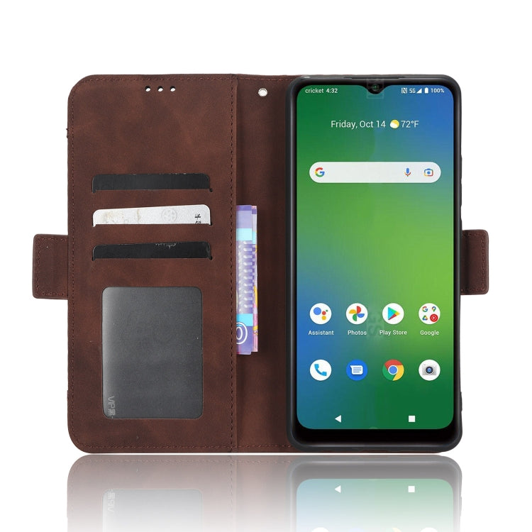 For Cricket Icon 4 Skin Feel Calf Texture Card Slots Leather Phone Case