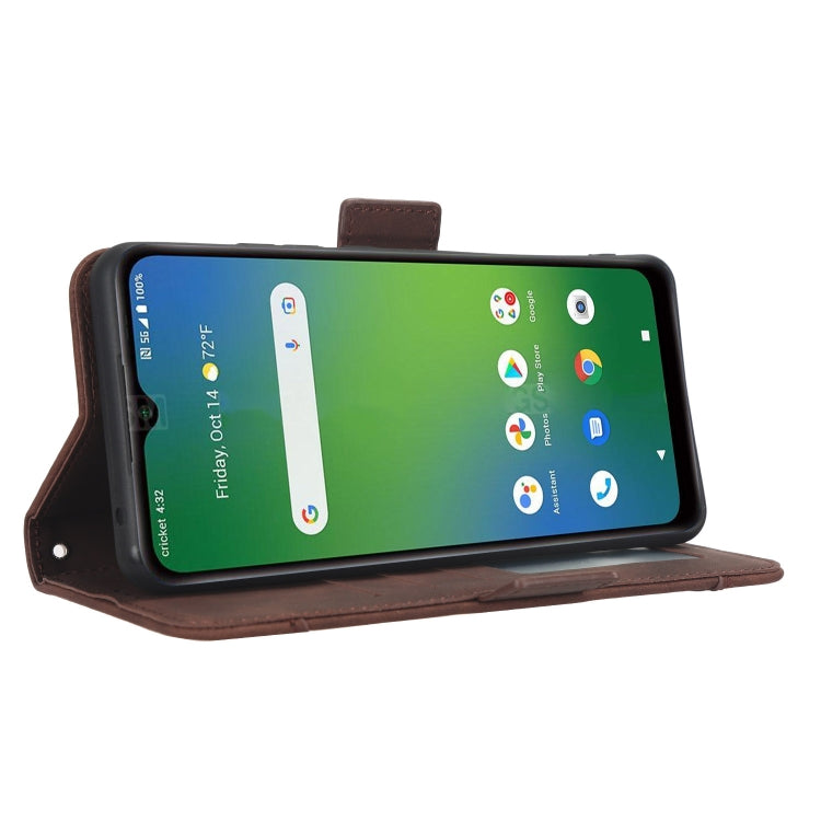 For Cricket Icon 4 Skin Feel Calf Texture Card Slots Leather Phone Case