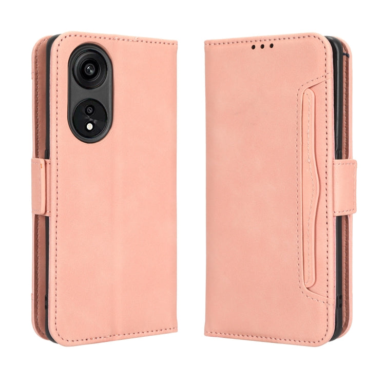 For OPPO A1 Pro Skin Feel Calf Texture Card Slots Leather Phone Case
