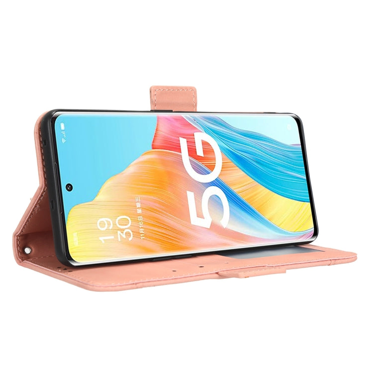 For OPPO A1 Pro Skin Feel Calf Texture Card Slots Leather Phone Case