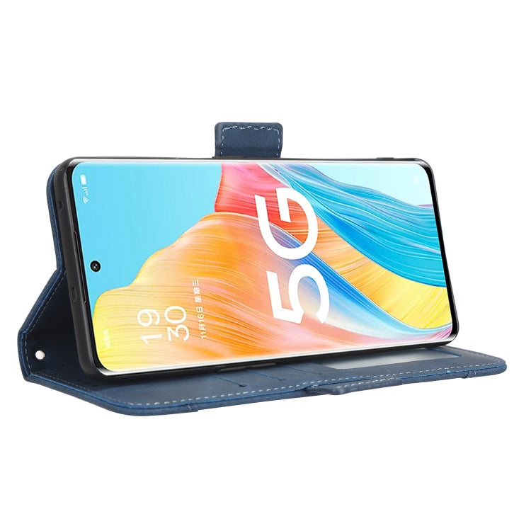 For OPPO A1 Pro Skin Feel Calf Texture Card Slots Leather Phone Case