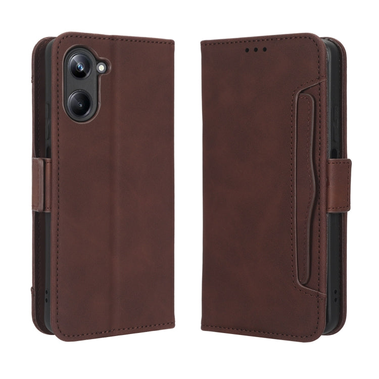 For Realme 10 4G Skin Feel Calf Texture Card Slots Leather Phone Case
