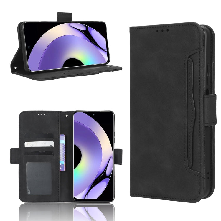 For Realme 10 Pro Skin Feel Calf Texture Card Slots Leather Phone Case