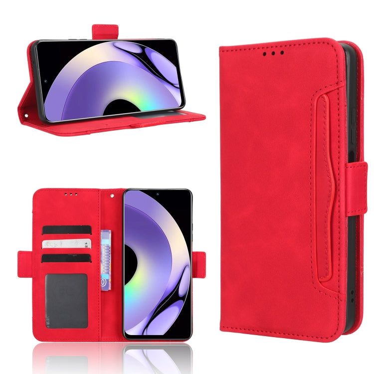 For Realme 10 Pro Skin Feel Calf Texture Card Slots Leather Phone Case