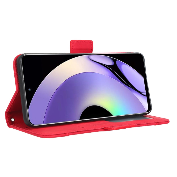 For Realme 10 Pro Skin Feel Calf Texture Card Slots Leather Phone Case