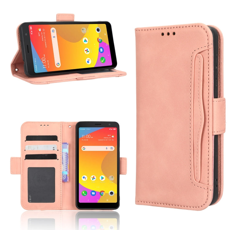 For TCL ION Z Skin Feel Calf Texture Card Slots Leather Phone Case