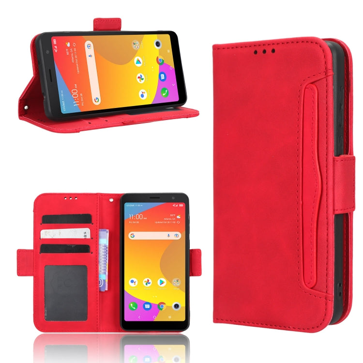 For TCL ION Z Skin Feel Calf Texture Card Slots Leather Phone Case