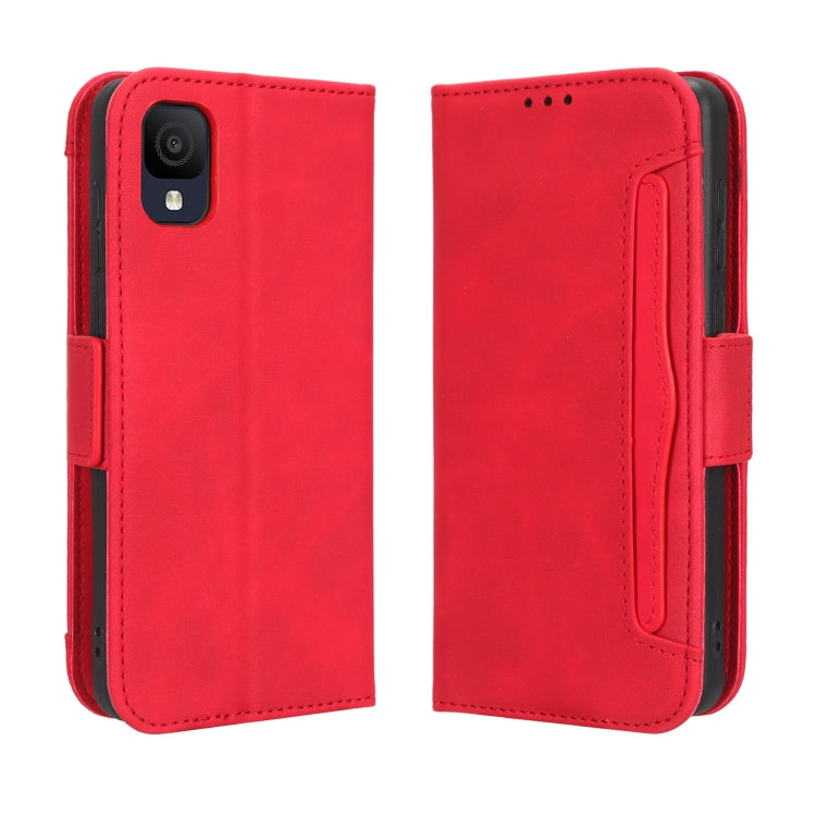 For TCL ION Z Skin Feel Calf Texture Card Slots Leather Phone Case