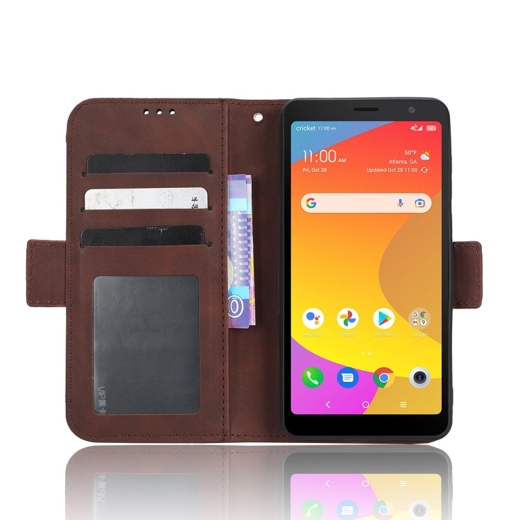 For TCL ION Z Skin Feel Calf Texture Card Slots Leather Phone Case