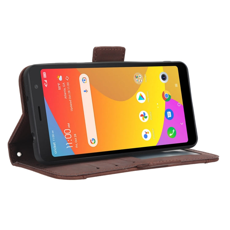 For TCL ION Z Skin Feel Calf Texture Card Slots Leather Phone Case